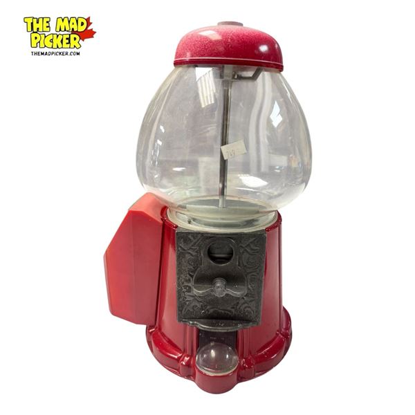 15" Tall Coin Operated Gum Ball Machine