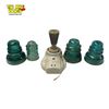 Image 1 : 4 Glass Insulators & 1 Porcelain 2 Piece Sconce Light