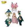 Image 1 : 7 "Presents"  Wizard of Oz Dolls with Tags & 1 Wicker Doll Chair