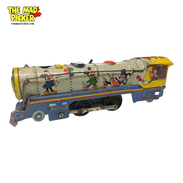 Vintage MAR Disney Tin Toy 10" Train Engine