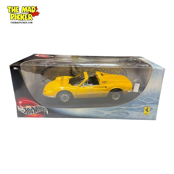 2000 Mattel Hot Wheels Ferrari Dino 2.46 GTS -1:18 Scale
