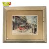 Image 1 : 1957  C.C. Beall "French Quarter New Orleans" Framed Print