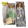 Image 1 : 1 Prestige 18" & 1 Cathay 24" Porcelain Head Dolls