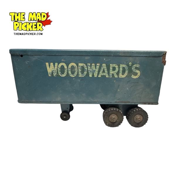 Canadian Lincoln Toys 16" Pressed Steel "Woodwards" Trailer