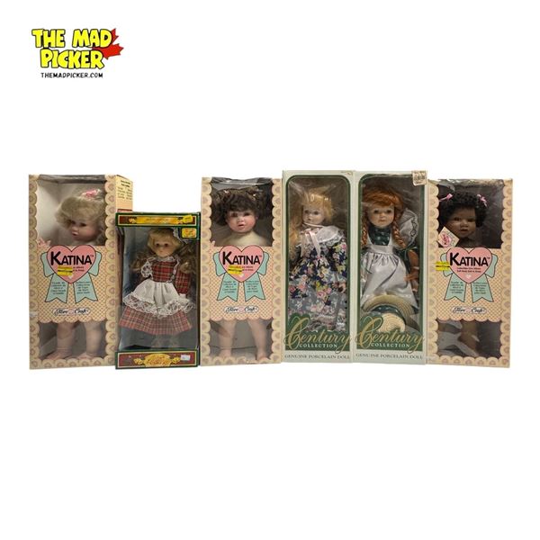 6 Collectible Dolls in Orginal Boxes