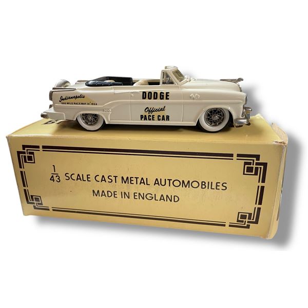 Diecast Brooklin 1954 Dodge 500 Pace Car - 1:43 Scale Model