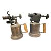 Image 2 : 2 Vintage Gas Blow Torches - Brass with Wood Handles