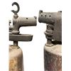 Image 3 : 2 Vintage Gas Blow Torches - Brass with Wood Handles