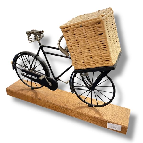 Vintage Model Bicycle With Front Basket