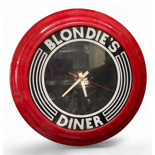 Vintage Blondie's Diner Wall Clock