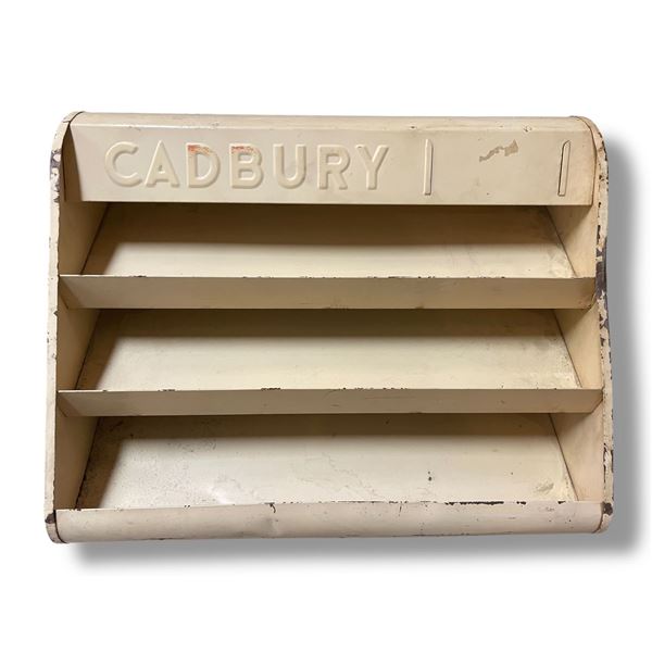 Vintage Cadbury Chocolate Advertising Store Display Shelf