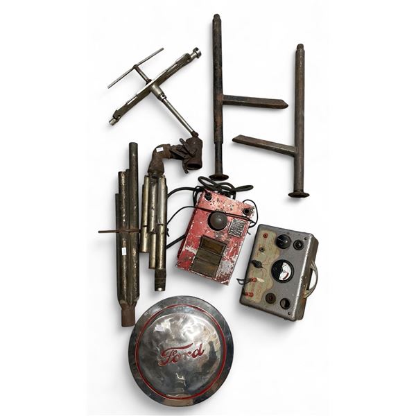 Vintage Variety: Ford Hub Cap, Carter Growler, Coil Tester, & More