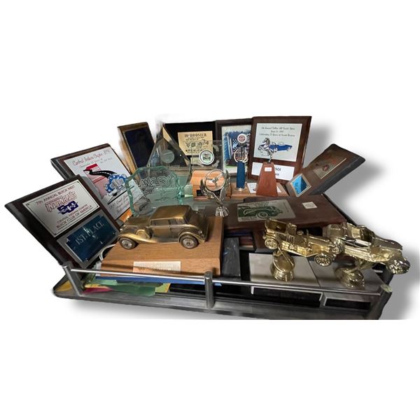 Assorted Vintage Car Trophies