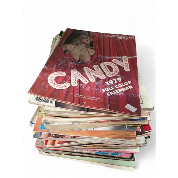 Assorted Vintage Adult Magazines