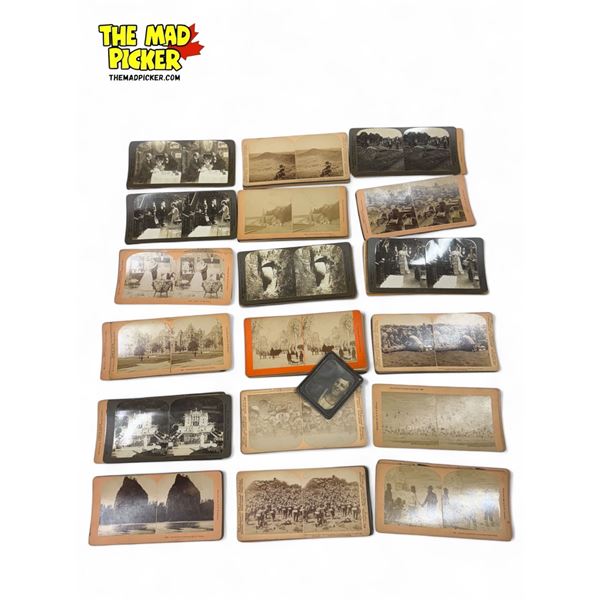 Collection Of Vintage Stereoview Cards: Military, Tombs, Farms, Vatican, & Much More