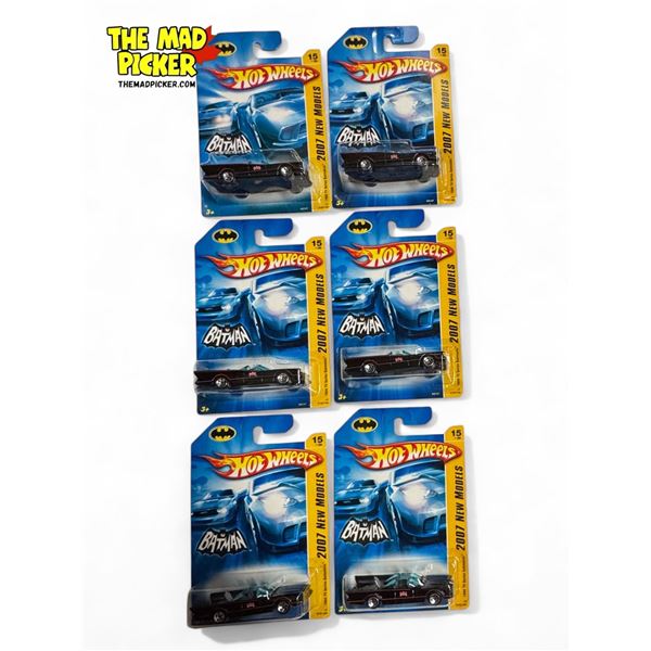 6x Hot Wheels 2007 New Models Batmobiles