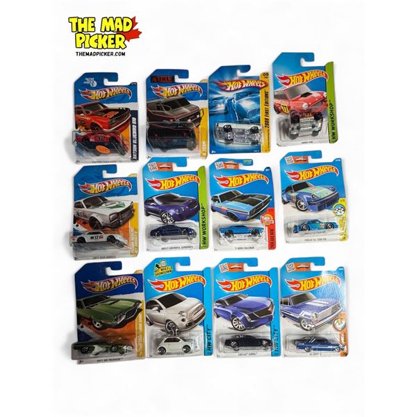 12x Assorted Hot Wheels