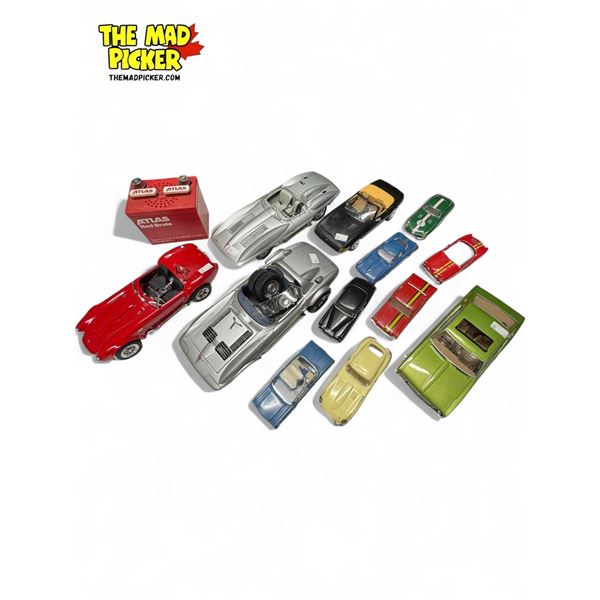 Collection Of Model Cars For Parts & Repair + Atlas Red Brute Battery Style Radio