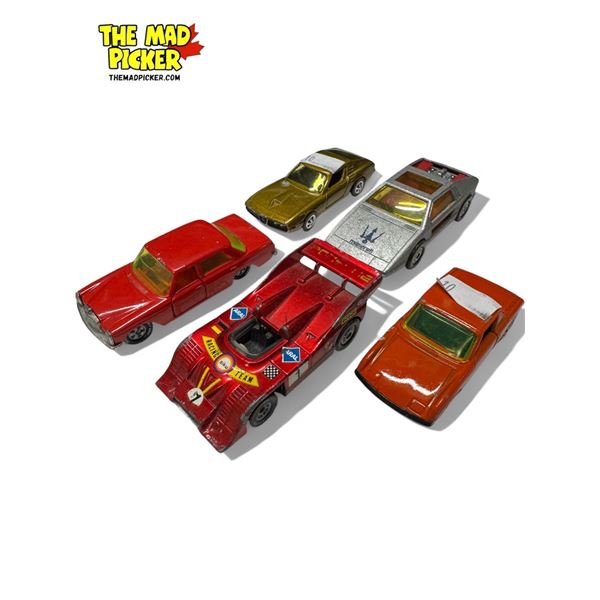 5x Siku Die Cast Model Cars : Alfa Romeo, Mercedes Benz 250, Porsche 917 & 914, Maserati