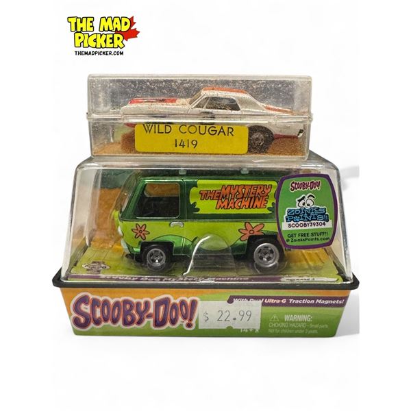 2x Collectible Cars: Scooby Doo! Mystery Machine & Wild Cougar