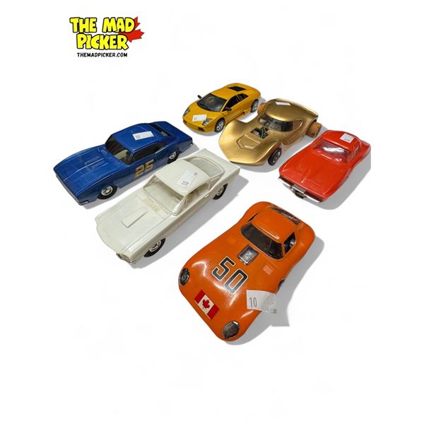 6x Collectible Toy Cars (5x Are Slot Cars) : Strombecker, Lamborghini, & More