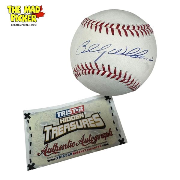 Tristar Hidden Treasures Billy Williams Autographed Baseball With Coa Sticker
