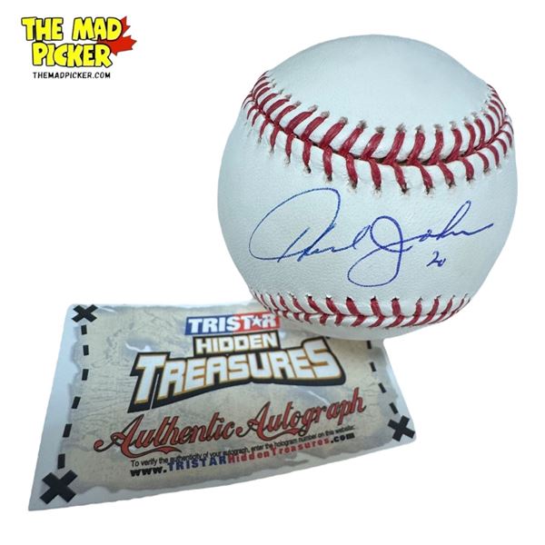 Tristar Hidden Treasures Howard Johnson Autographed Baseball With Coa Sticker