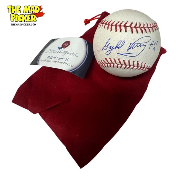 Historic Autographs Gaylord Perry Autographed Baseball With PSA|DSA Coa Sticker