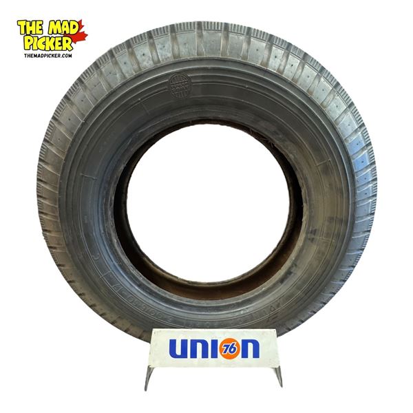 Vintage Union 76 Tire Stand With A Tire