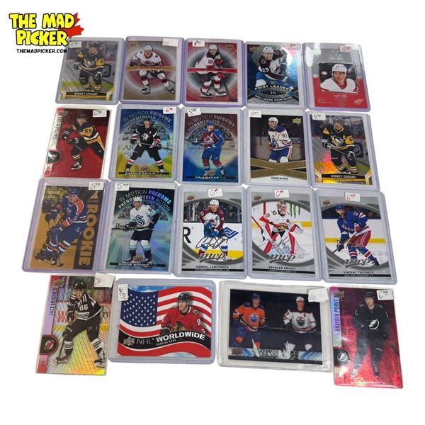 Assorted Hockey Cards: Connor McDavid, Brayden Point, Patrick Kane, & More