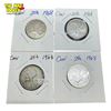 Image 1 : 4x 1968 Canadian Silver Quarters