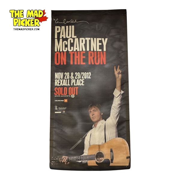 2012 Paul McCartney On The Run Tour @ Rexall Place Vinyl Adverting Poster