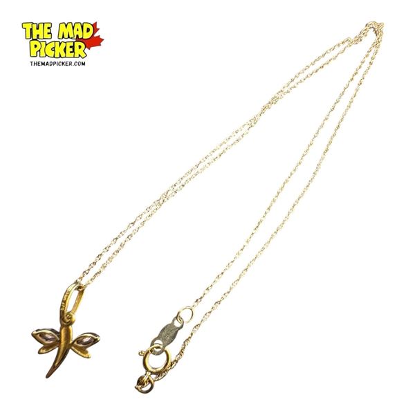 10k Gold Necklace With 10k Pendant