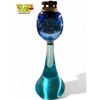 Image 1 : Vintage Two Tone Blue Glass Table Lighter