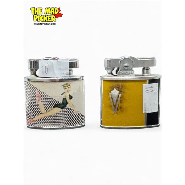 2x Vintage Art Deco Lighters: Chelsea & Auer