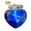 Image 2 : Vintage Auer Blue Lucite Heart Shaped Lighter With Scotty Dog Detail