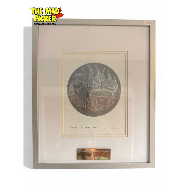 Vintage Bill Reid Haida Bullhead Drum Card Art