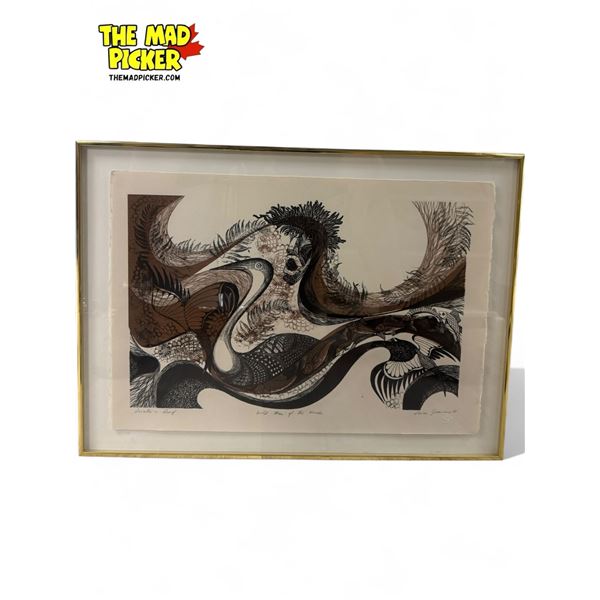 1978 Pnina Granier Signed Printer's Proof "Wild Man Of The Woods"