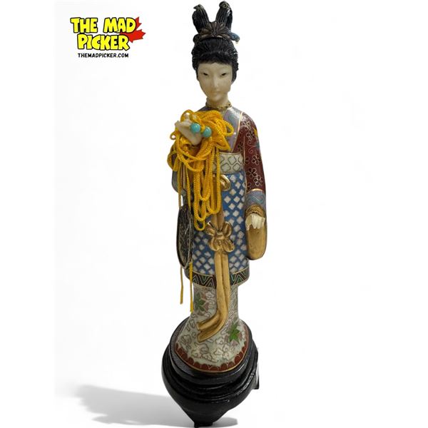 Vintage Cloisonne & Specimen Figurine