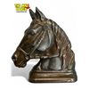 Image 1 : Vintage Heavy Cast Metal Horse Head Plaque