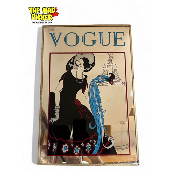 Vintage Vogue Mirror Back Advertising Sign