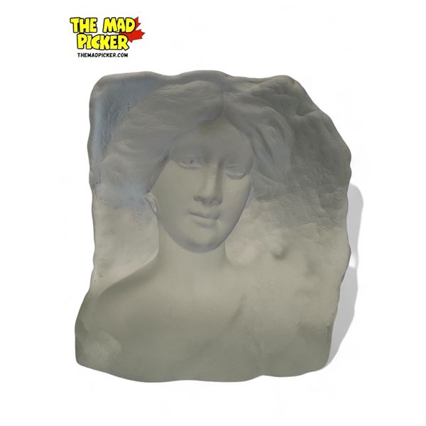 Vintage Deco Style Table Top Size Art Glass