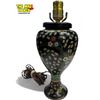 Image 2 : Vintage Cloisonne Floral Table Lamp