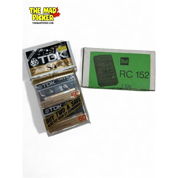 2x Vintage Electronics: Dual RC 152 Remote & TDK Type II SA Tapes
