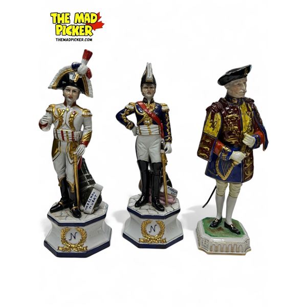 3x Vintage Dresden Figurines (Damaged)