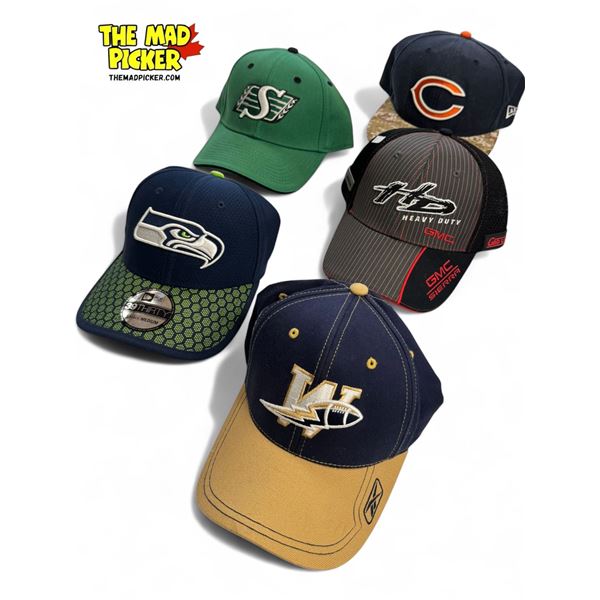 5x Hats (Sports & GMC) : Cubs, Seahawks, Roughriders, & More