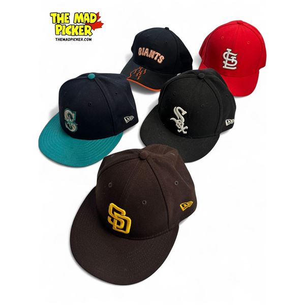 5x Sports Hats : White Sox, Giants, Mariners, & More