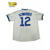 Image 5 : 2x Baseball Jerseys : Majestic Cubs #12 Schwarber &  Red Sox # 5
