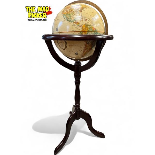 Vintage Replogle 12" World Classic Series Globe On Stand