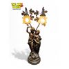 Image 1 : Beautiful Art Nouveau Style Lamp With Great Floral Shades
